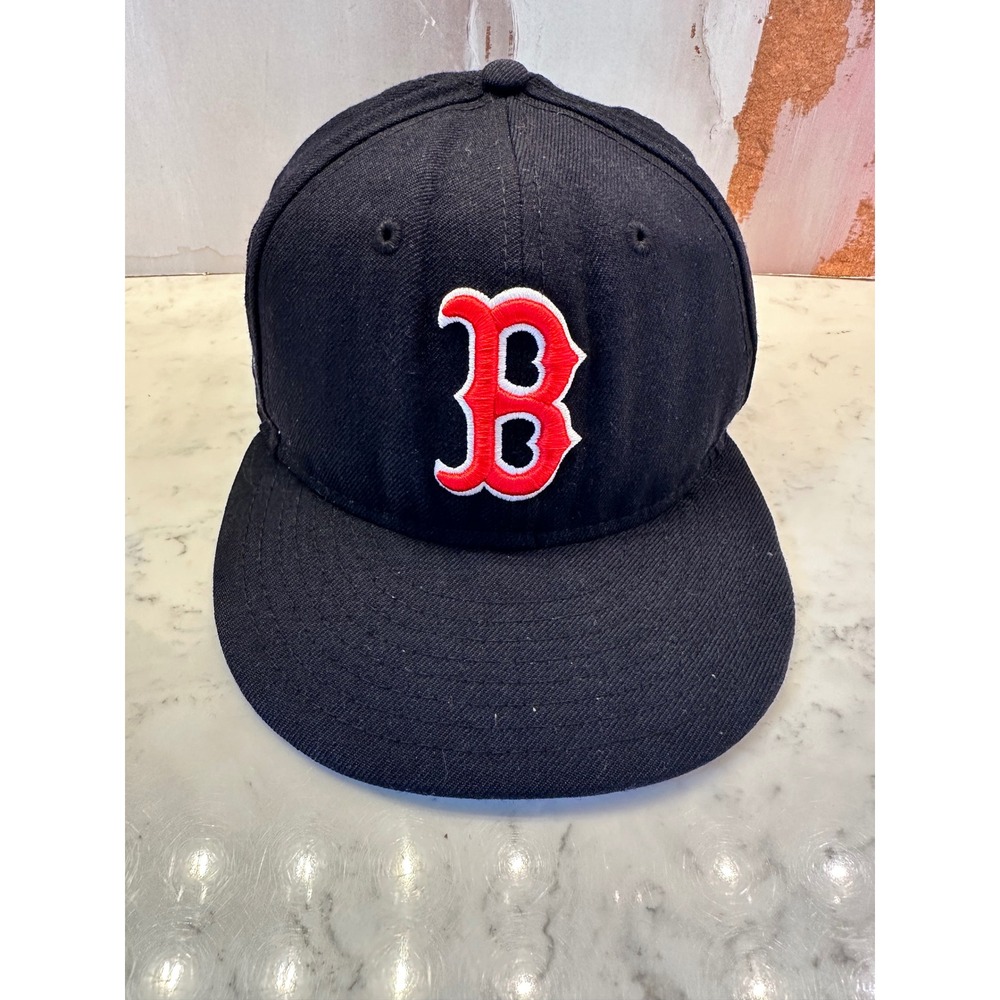 New Era 59FIFTY Boston Red Sox 8-Time World Series Patch Wool Hat Sz 7 1/4